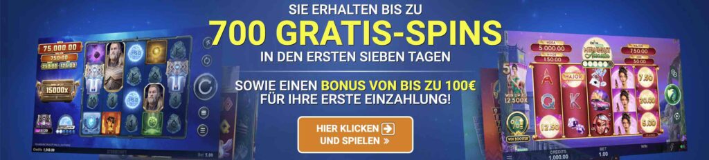 700 GRATIS-SPINS