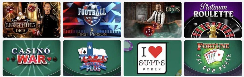 BetRivers Table Games