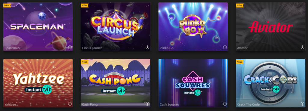 Betfair Casino Instant Games