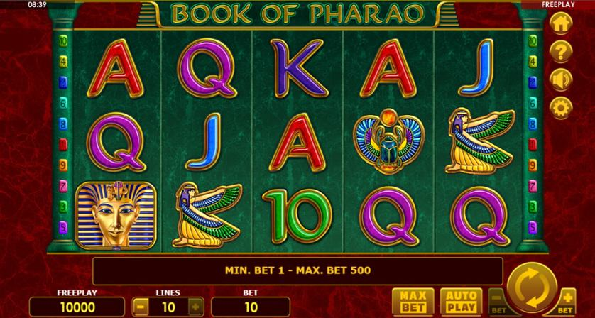 Book of Pharao Casino Spiele