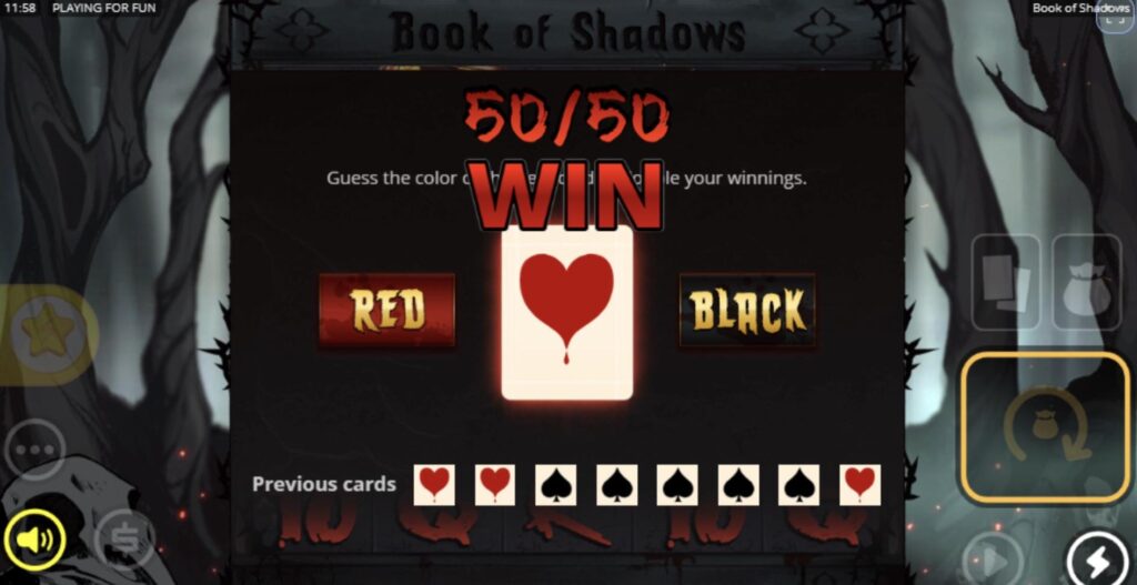 Book of Shadows Slot X2 Feature
