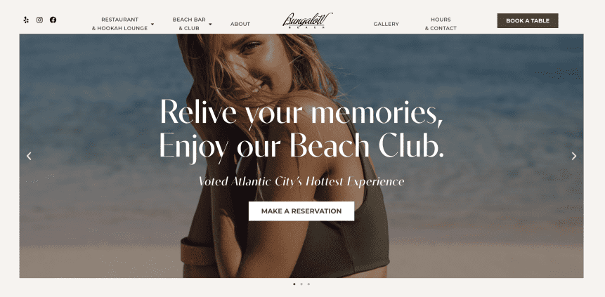 Bungalow Restaurant, Beach Bar and Hookah Lounge