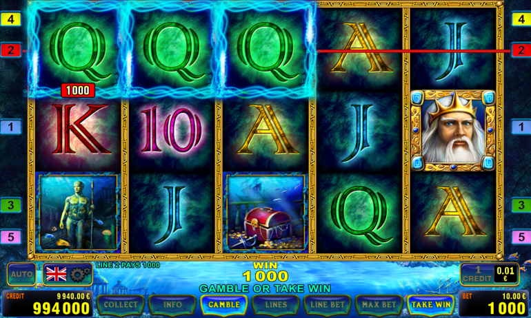 Der Spielautomat namens Lord of the Ocean