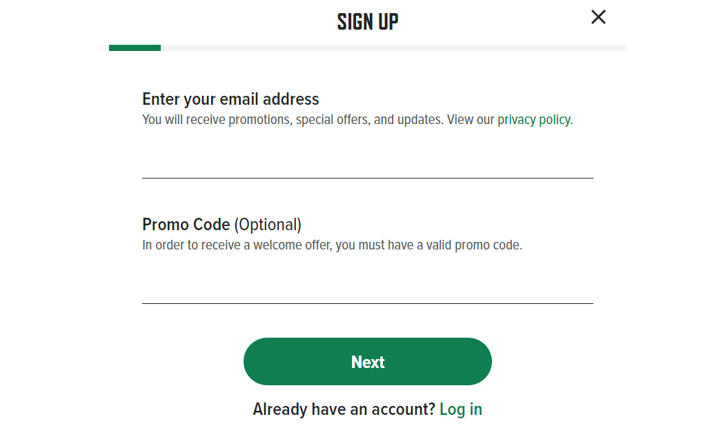 Sign up at Caesars Sportsbook