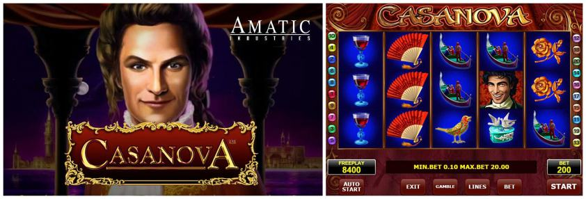 Casanova Casino Spiele