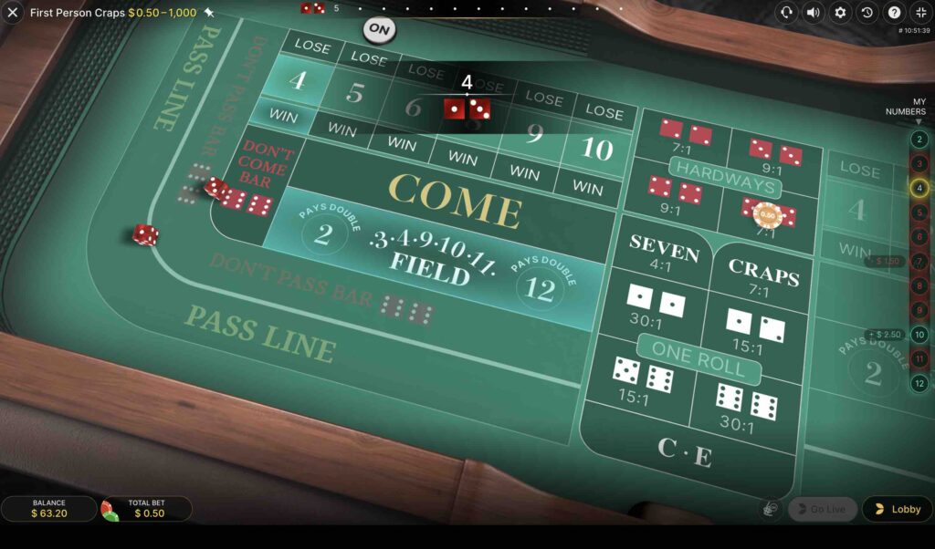 First Person Craps