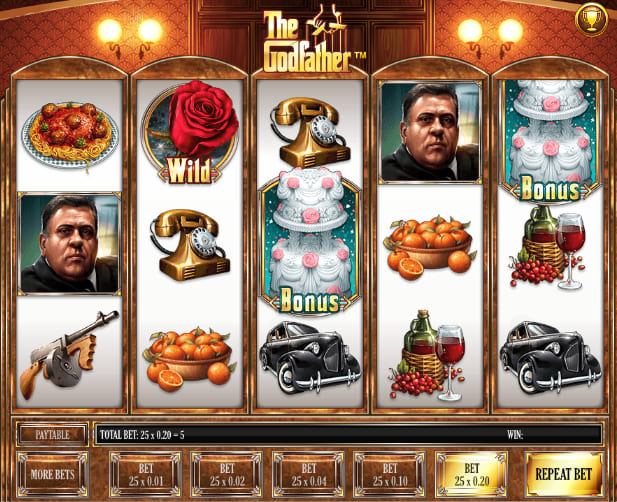 Godfather Slot Wild & Bonus Symbols