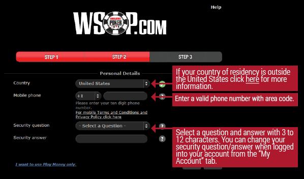 Sign Up and Claim the Bonus at WSOP