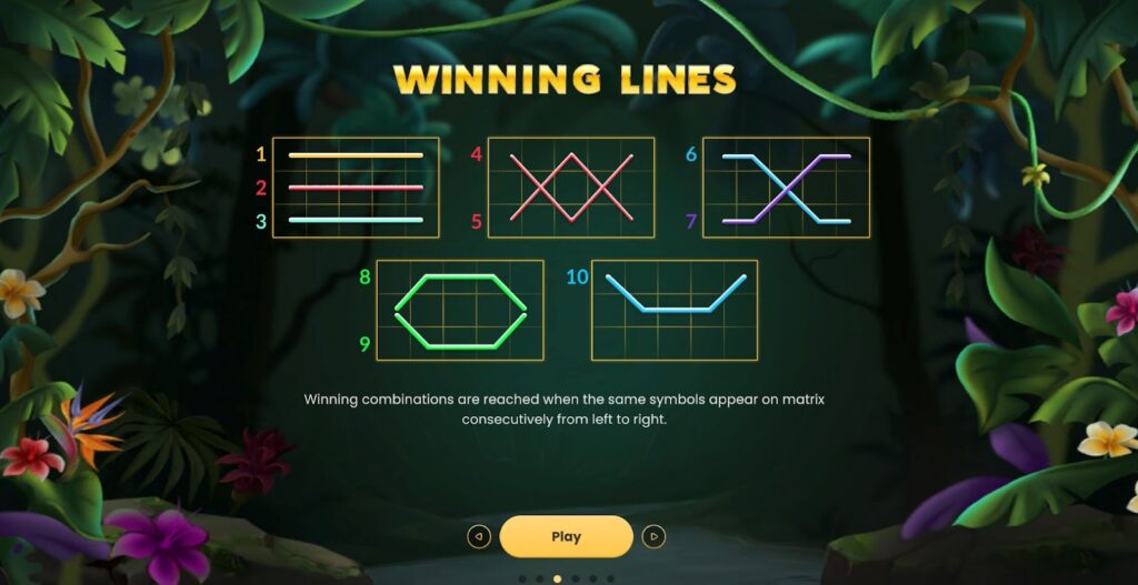 Jumbo Diamond Winning Lines
