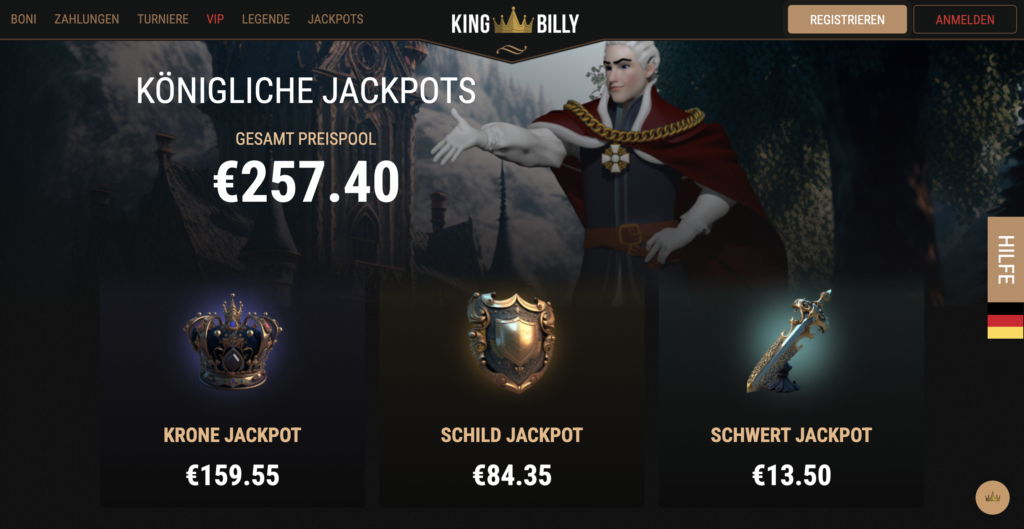 King Billy Jackpot