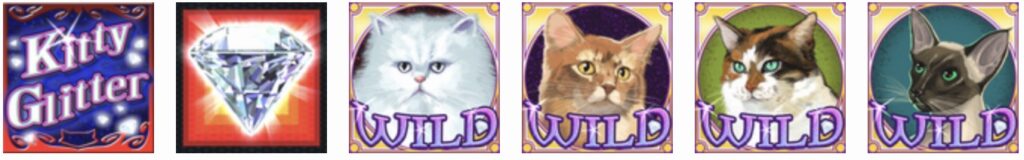 Kitty Glitter Slot Symbols