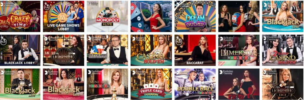 Live Dealer Spiele im Evolve Casino