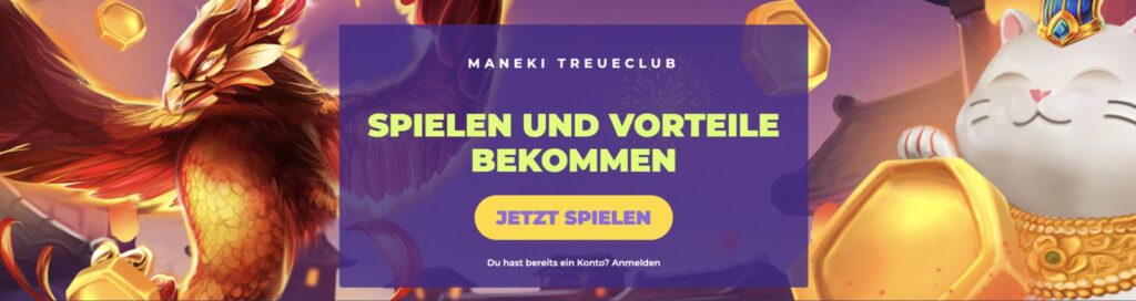 Maneki VIP-Bonussystem