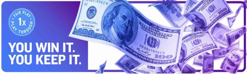 No Max Cashout No Playthrough bonus at Fanduel