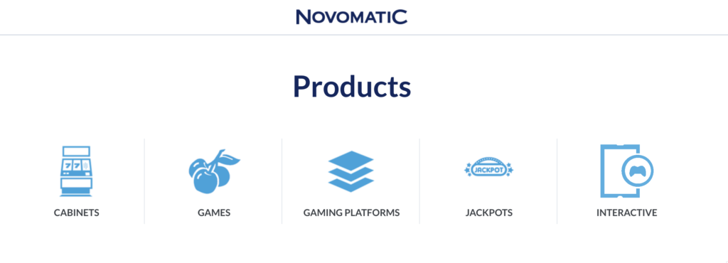Novomatic-Produkte