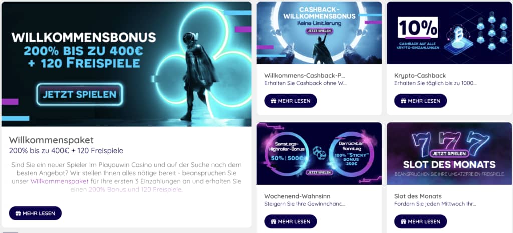 PlaYouWin Casino Bonus