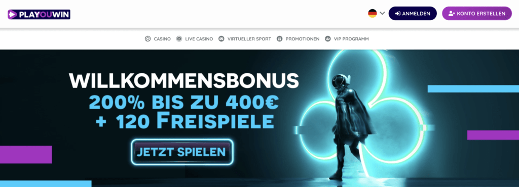 Playouwin Casino Willkommensbonus