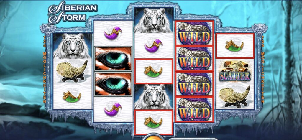 Siberian Storm Slot Wild Symbols
