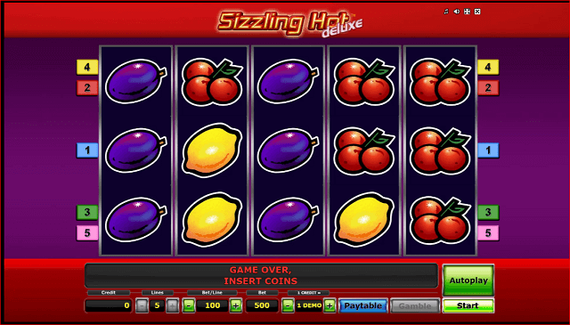 Sizzling Hot Beliebteste Slotmaschinen