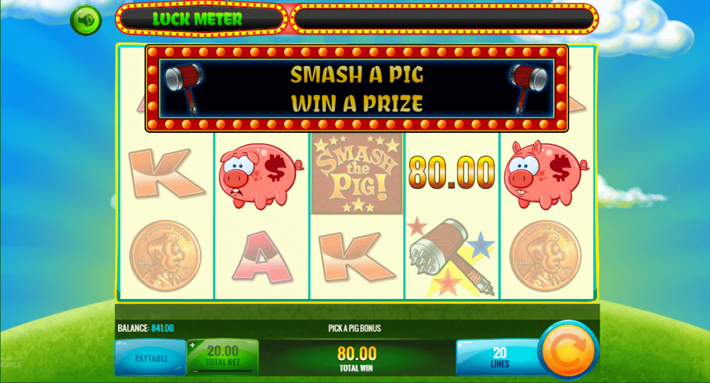 Smash a Pig Bonus Game