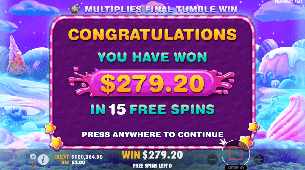 Sweet Bonanza Free Spins Bonus Game