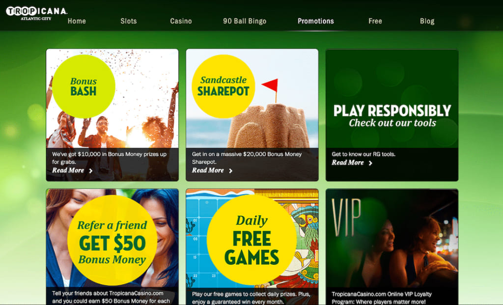 Tropicana Casino NJ Promotions