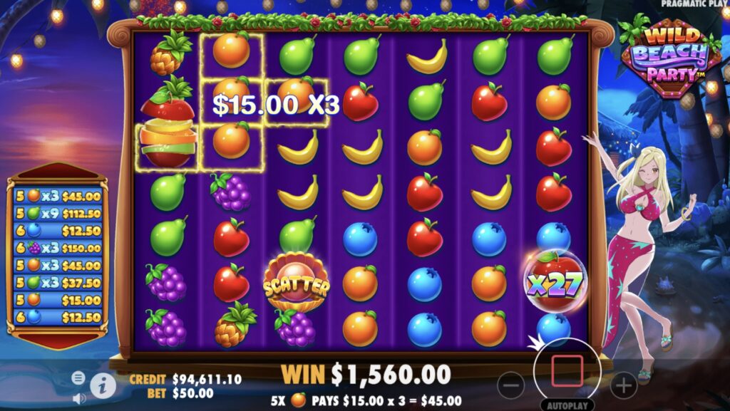 Wild Beach Party Slot Bonus Game