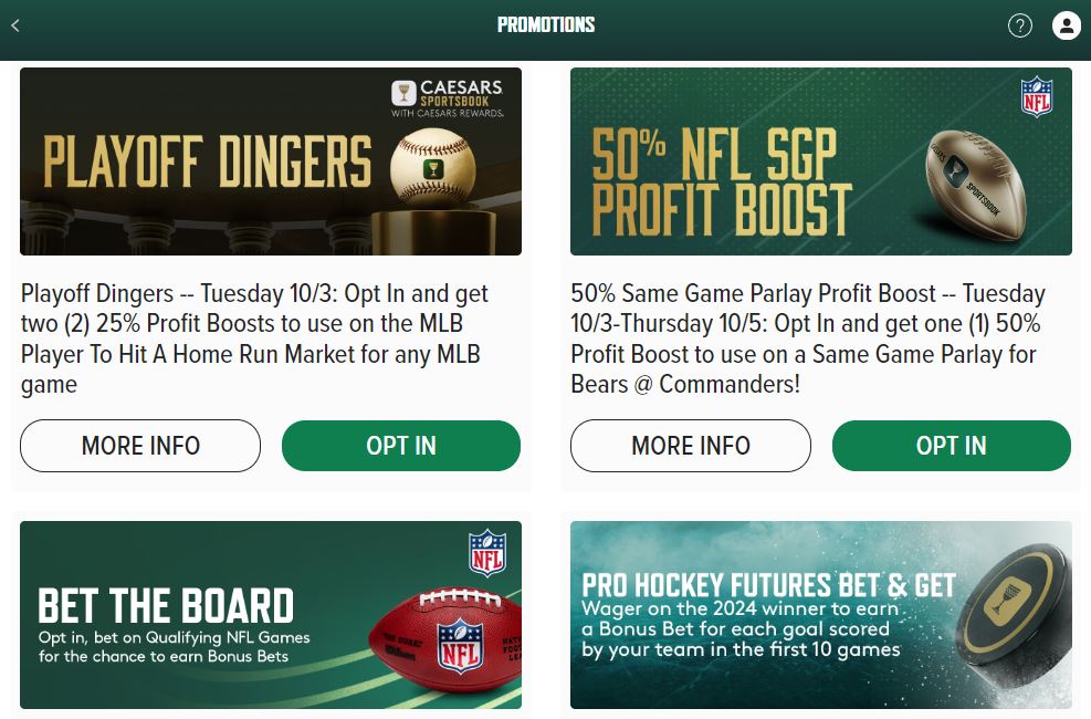 caesars regular player offers