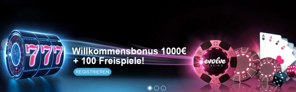 Evolve Casino Willkommensbonus