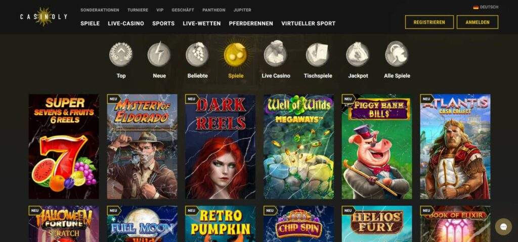 Casinoly Spielautomaten