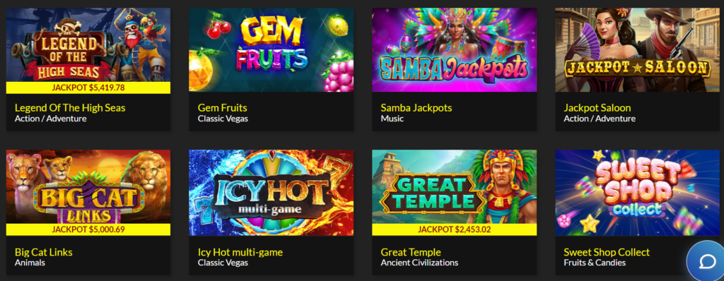 Slot-Spiele im Planet 7 Casino