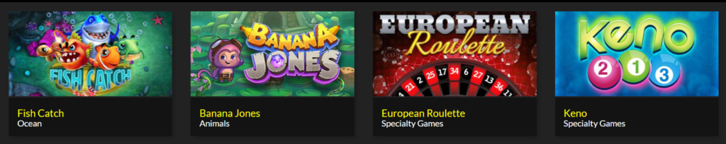 Spezialisierte Spiele im Planet 7 Casino