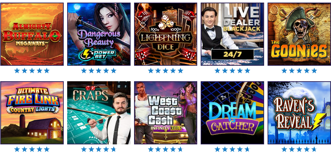 Popular Resorts Casino Games