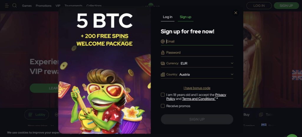 Katsubet Casino Registrierungsprozess