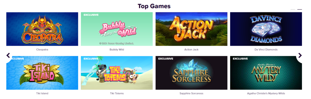 Bally Casino Top Games