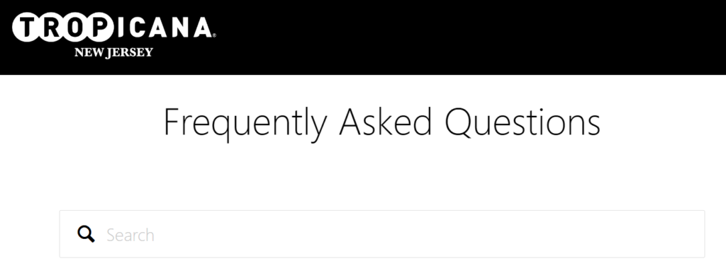 Tropicana Online Casino Customer Support