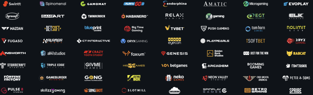 VulkanVegas Slot Providers