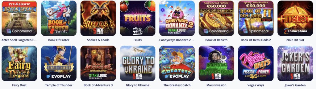 VulkanVegas Casinospiele