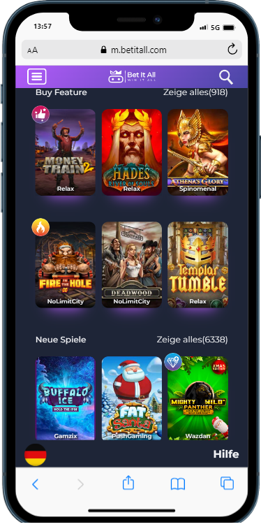 Bet It All Casino mobile