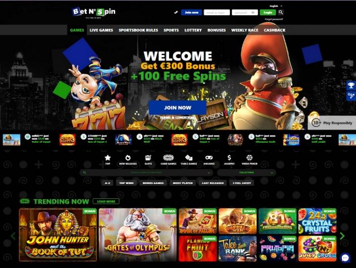 Bet N' Spin Casino Test