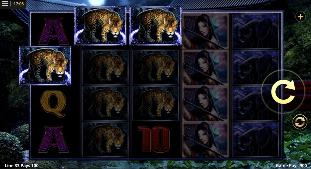 Dangerous Beauty Slot's Main Screen