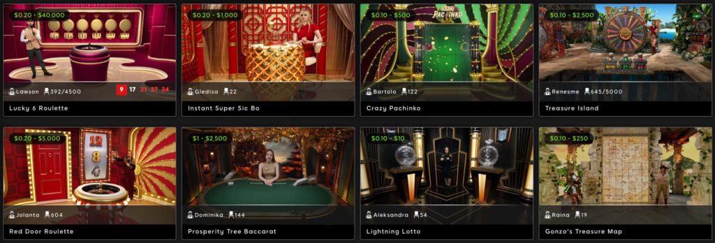 888Casino ლაივ კაზინოს თამაში
