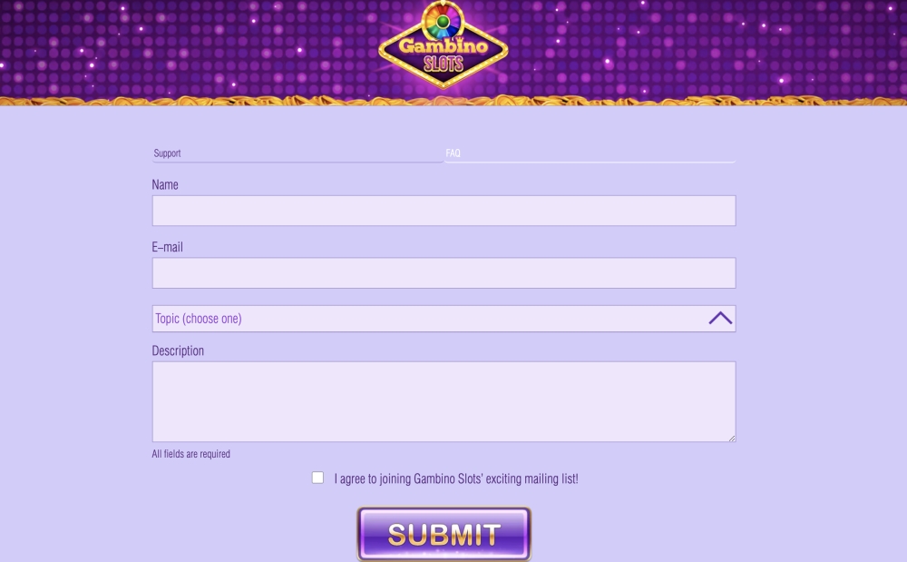 Customer Support and Assistance at Gambino Slots