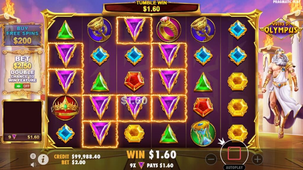 Gates of Olympus Online Slot Paylines