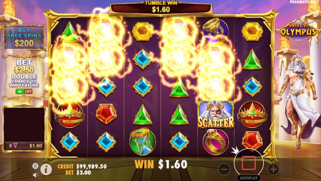 Gates of Olympus Tumble Feature