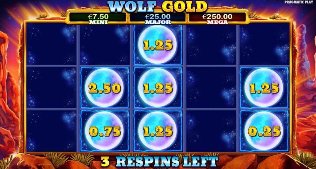 Wolf Gold Slot Bonus Game