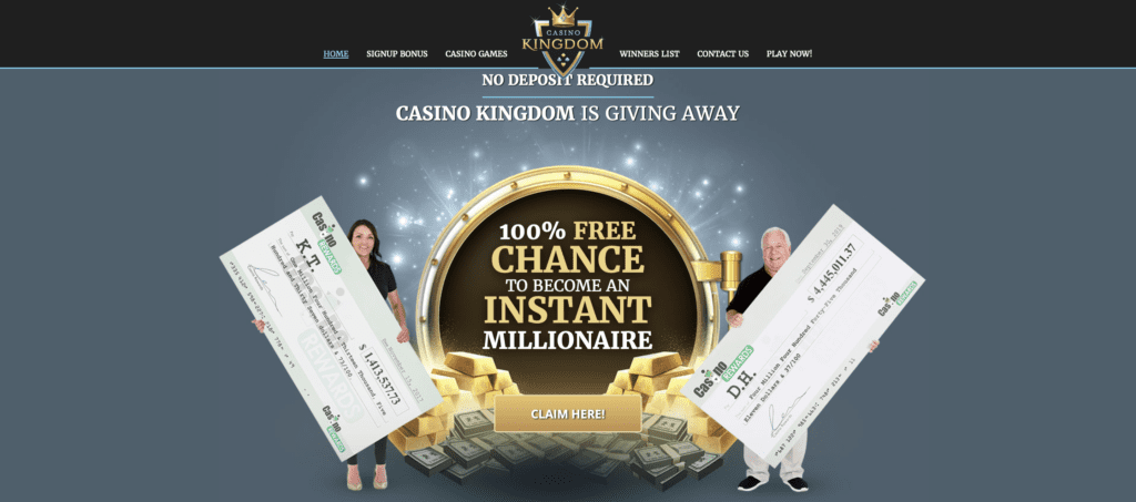 Casino Kingdom Bonus