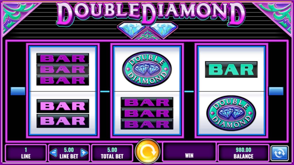 Double Diamond Slot Main Screen