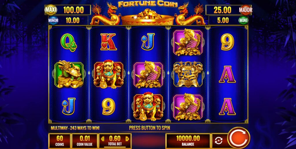 Fortune Coin Slot Main Screen