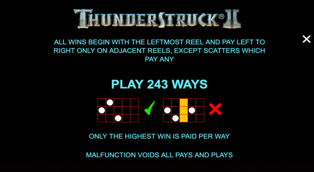 Thunderstruck 2 Playlines